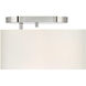 Midtown 1 Light 11 inch Polished Nickel Semi-Flush Ceiling Light